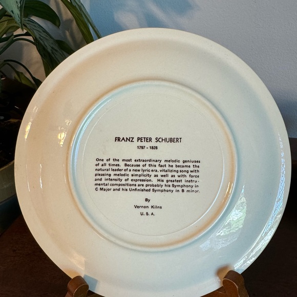 SCHUBERT & LISZT COLLECTORS PLATES SET - MUSICAL MASTERS - Picture 4 of 8